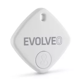   EVOLVEO TRACKTAG bluetooth nyomkövető (kulcstartóra, táskára, valós idejű nyomkövetés, iOS kompatibilis) FEHÉR