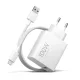 XIAOMI hálózati töltő USB aljzat (100W, PD gyorstöltő + Type-C kábel) FEHÉR