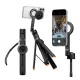 SPIGEN S582W szelfibot (univerzális, tripod állvány, állítható, bluetooth távkioldó, mágneses, 27.8-166.5cm) FEKETE
