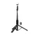 HOCO K34 tripod állvány (univerzális, állítható, 136cm, 4.5-7" méret, LED fény) FEKETE