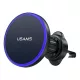 USAMS CD277 autós tartó (szellőzőre, 360°, mágneses, 15W, wireless) FEKETE