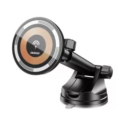   DUDAO F12MAX+ autós tartó (15W, wireless, műszerfalra, szellőzőre, tapadókorongos, 360°, mágneses) FEKETE