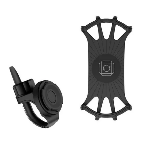 TELLUR BPH100 kerékpáros és motoros telefontartó (kormányra rögzíthető, 360°, 4-6.5" méret) FEKETE