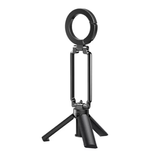 XO C208 szelfibot (univerzális, tripod állvány, mágneses, állítható, 360°) FEKETE