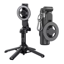  XO SS25 PRO szelfibot (univerzális, 360°, tripod állvány, állítható, bluetooth távkioldó, 64cm, mágneses) FEKETE