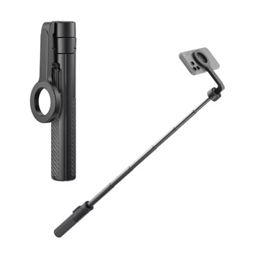 XO SS37 szelfibot (univerzális, 360°, tripod állvány, állítható, bluetooth távkioldó, 124cm, mágneses) FEKETE