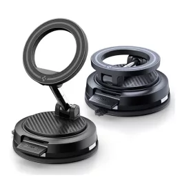   SPIGEN STK100 autós tartó (műszerfalra, tapadókorongos, 360°, mágneses) FEKETE