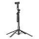 UGREEN P849 szelfibot (univerzális, 360°, tripod állvány, állítható, bluetooth távkioldó, 39cm) FEKETE
