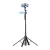 DEVIA ES086C17 szelfibot (univerzális, 360°, tripod állvány, állítható, bluetooth távkioldó, 70cm, 6.7" méretig) FEKETE