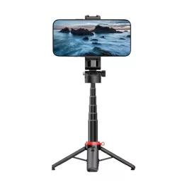   DEVIA PRO2 szelfibot (univerzális, 360°, tripod állvány, állítható, bluetooth távkioldó, 64cm, 4.7-6.7" méret) FEKETE