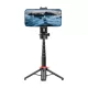 DEVIA PRO2 szelfibot (univerzális, 360°, tripod állvány, állítható, bluetooth távkioldó, 64cm, 4.7-6.7" méret) FEKETE