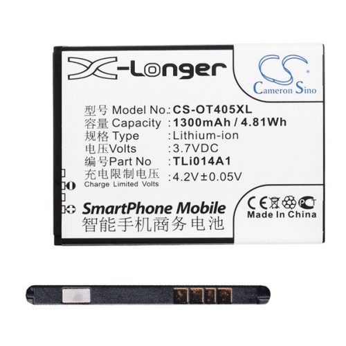 CAMERON SINO akku 1300mAh LI-ION (CAB60B0000C1/TLI014A1/TLI014A2 kompatibilis)