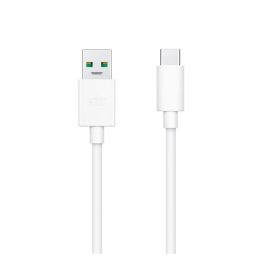  OPPO VOOC adatkábel (USB - Type-C, 65W, gyorstöltő, 100cm) FEHÉR