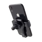 Autós tartó (szellőzőre, gravitációs, 360°, 4-6" méret) FEKETE