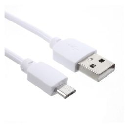 Adatkábel (USB - microUSB, 100cm) FEHÉR Adatkábel (USB - microUSB, 100cm) FEHÉR
