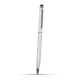 Érintő ceruza 2in1 (univerzális, kapacitív, toll érintőceruza, 13cm) FEHÉR