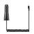 SAMSUNG autós töltő (5W + fix microUSB kábel) FEKETE
