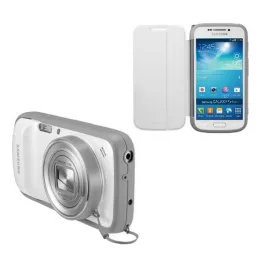   SAMSUNG tok álló, műanyag keret (FLIP, objektívhez porvédő) FEHÉR