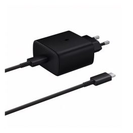 SAMSUNG hálózati töltő Type-C aljzat (45W, PD gyorstöltő + 100cm Type-C kábel) FEKETE   SAMSUNG hálózati töltő Type-C aljzat (45W, PD gyorstöltő + 100cm Type-C kábel) FEKETE