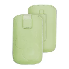   DEKOCASE tok álló (univerzális, kör, kihúzható tépőzár, övre fűzhető, 3.5" méret) MENTAZÖLD