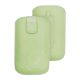 DEKOCASE tok álló (univerzális, kör, kihúzható tépőzár, övre fűzhető, 3.5" méret) MENTAZÖLD