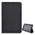 Tok álló, bőr hatású (FLIP, oldalra nyíló, asztali tartó, prémium) FEKETE
