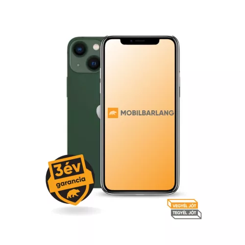 Apple iPhone 13 Mini 128GB tárhellyel kiváló állapotban, egyedülállóan hosszú 3 év garanciával!