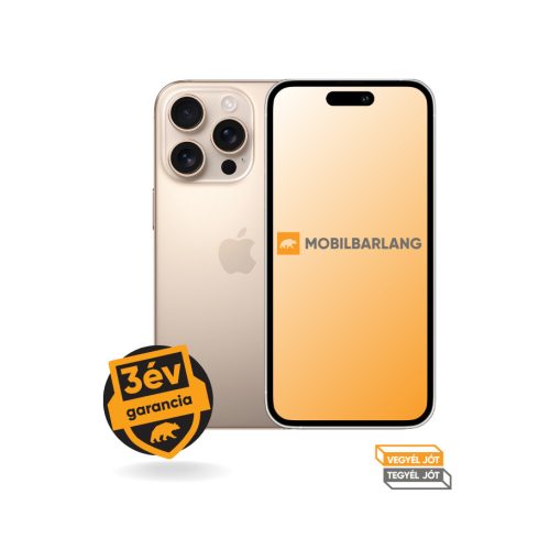 Apple iPhone 16 Pro Max 256GB tárhellyel újszerű állapotban, egyedülállóan hosszú 3 év garanciával!