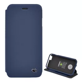   KRUSELL FLIPCase MALMÖ, műanyag telefonvédő (oldalra nyíló bőr hatású FLIP, asztali tartó, bankkáryta tartó) SÖTÉTKÉK