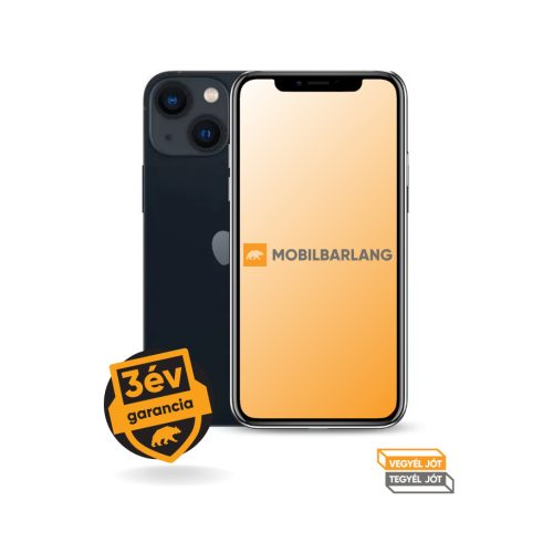 Apple iPhone 13 Mini 128GB tárhellyel jó állapotban, egyedülállóan hosszú 3 év garanciával!