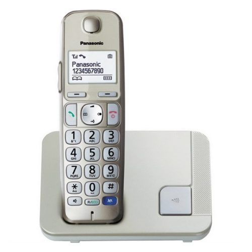 PANASONIC KX-TGE210PDN telefon készülék (vezeték nélküli, hallókészülék kompatibilis, DECT) ARANY