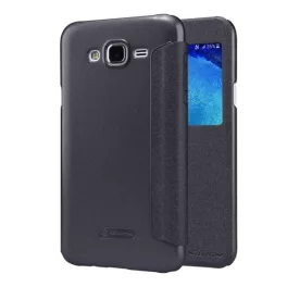   NILLKIN SPARKLE műanyag telefonvédő (FLIP, oldalra nyíló, ablakos) FEKETE