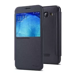   NILLKIN SPARKLE műanyag telefonvédő (FLIP, oldalra nyíló, ablakos) FEKETE