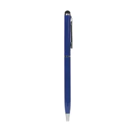   Érintő ceruza 2in1 (univerzális, kapacitív, toll érintőceruza, 13cm) SÖTÉTKÉK