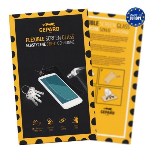 MYSCREEN GEPARD FLEXI GLASS képernyővédő üveg (ütésállóság, 0.17mm, 7H) ÁTLÁTSZÓ