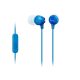 SONY fülhallgató SZTEREO (3.5mm jack, mikrofon, felvevő gomb) KÉK