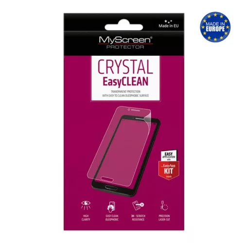 MYSCREEN CRYSTAL FULLSCREEN képernyővédő fólia (íves, PET, nem visszaszedhető, 0.15mm, 3H) ÁTLÁTSZÓ