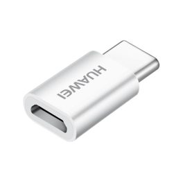 HUAWEI adapter (microUSB aljzat - Type-C, adatátvitel és töltés) FEHÉR   HUAWEI adapter (microUSB aljzat - Type-C, adatátvitel és töltés) FEHÉR