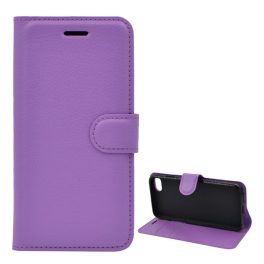   Tok álló, bőr hatású (FLIP, oldalra nyíló, asztali tartó, prémium) LILA