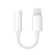 APPLE adapter kábel (3.5mm jack aljzat - lightning) FEHÉR