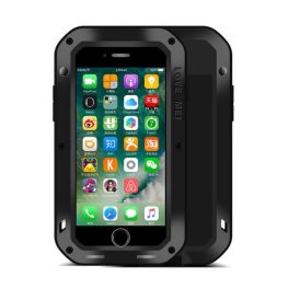 LOVE MEI Powerful defender telefonvédő (fém keret, erős ütésállóság, porálló + képernyővédő üveg) FEKETE   LOVE MEI Powerful defender telefonvédő (fém keret, erős ütésállóság, porálló + képernyővédő üveg) FEKETE