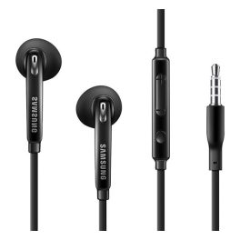 SAMSUNG fülhallgató SZTEREO (3.5mm jack, felvevő gomb, hangerő szabályzó, 1 pár sima pót fülgumi) FEKETE   SAMSUNG fülhallgató SZTEREO (3.5mm jack, felvevő gomb, hangerő szabályzó, 1 pár sima pót fülgumi) FEKETE