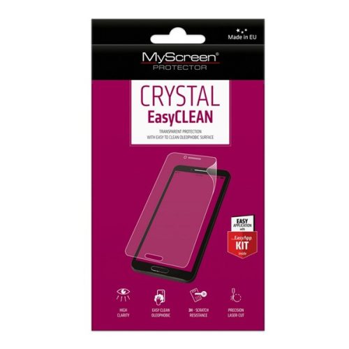 MYSCREEN CRYSTAL FULLSCREEN képernyővédő fólia (íves, PET, nem visszaszedhető, 0.15mm, 3H) ÁTLÁTSZÓ