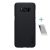 NILLKIN SUPER FROSTED műanyag telefonvédő (gumírozott, érdes felület + képernyővédő fólia) FEKETE