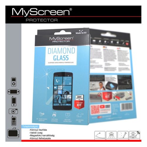 MYSCREEN DIAMOND GLASS képernyővédő üveg (extra karcálló, 0.33mm, 9H, NEM íves) ÁTLÁTSZÓ