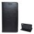 Tok álló, bőr hatású (FLIP, oldalra nyíló, asztali tartó) FEKETE