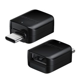   SAMSUNG adapter (USB aljzat - Type-C, OTG, adatátvitel) FEKETE