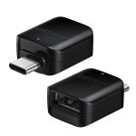 SAMSUNG adapter (USB aljzat - Type-C, OTG, adatátvitel) FEKETE
