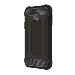   Defender szilikon telefonvédő (ütésállóság, légpárnás sarok, fémhatás) FEKETE