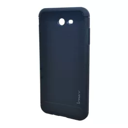   IPAKY szilikon telefonvédő (ütésállóság, szálcsiszolt, karbon minta) SÖTÉTKÉK